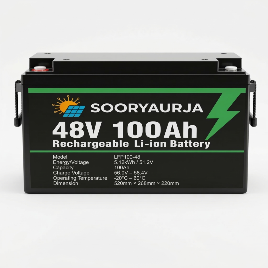 48V 100Ah Lithium Battery for Hybrid Solar Systems
