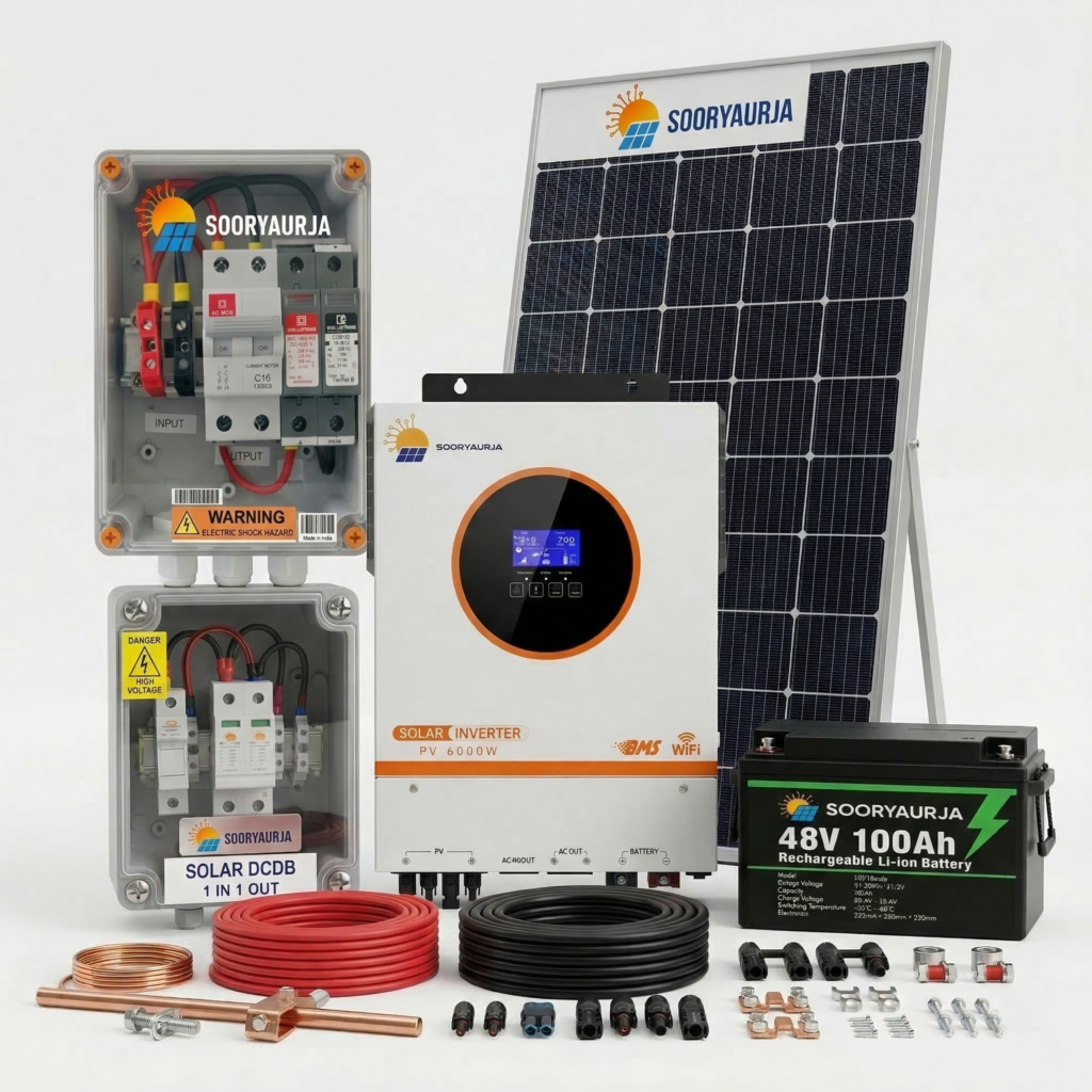 6kW Complete Solar Hybrid Kit for Home Solar System