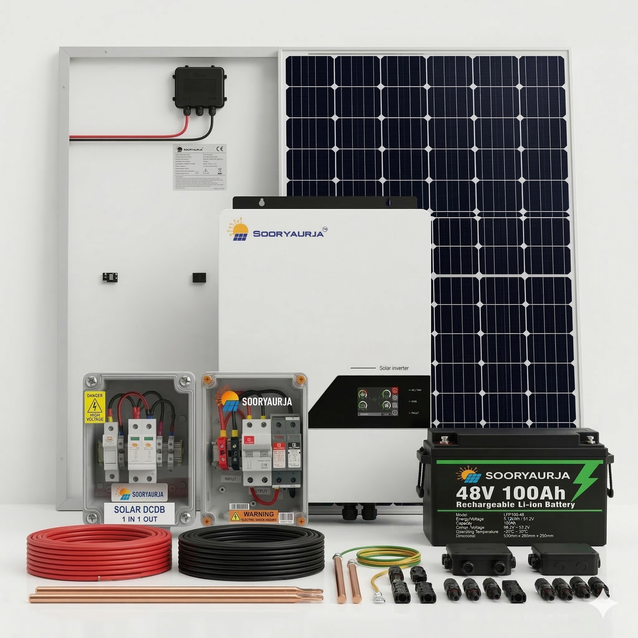 6kW Complete Solar Hybrid Kit for Home Solar System